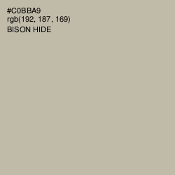 #C0BBA9 - Bison Hide Color Image